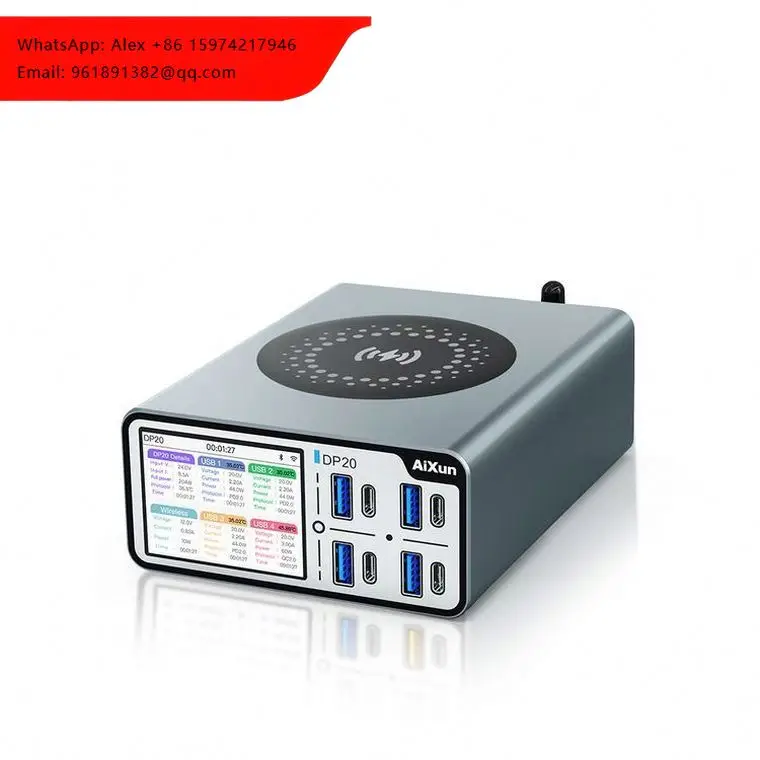

High Quality Aixun DP20 Desktop Smart Fast Charger PD QC Wireless Charging Power For Apple Android Phone