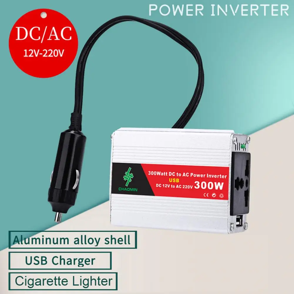 

Power Inverter Sine Wave Fast Charging Aluminum Alloy DC 12V to AC 220V Car Converter for Auto