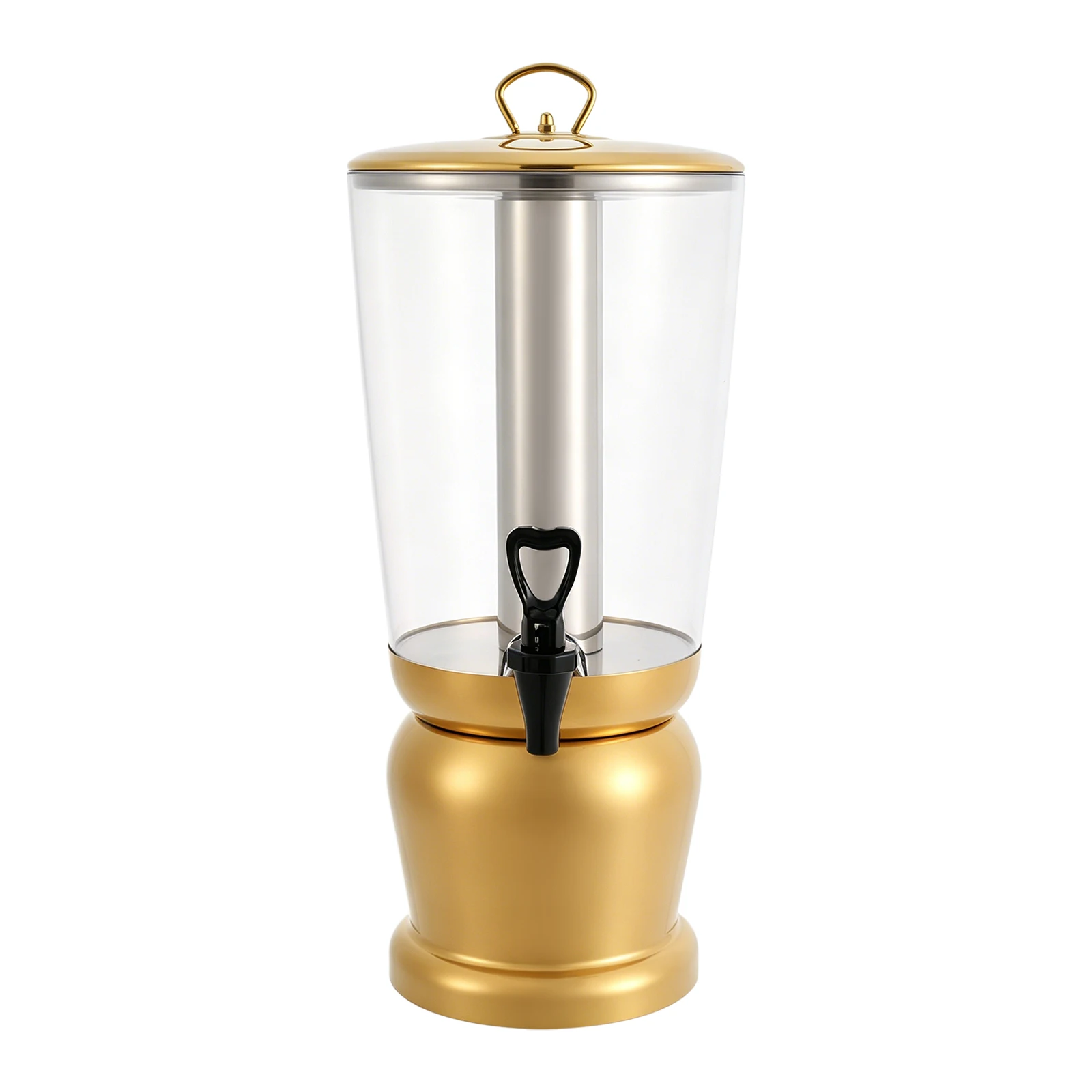 2.11 Gal Gold Beverage Dispenser,Party Drink Dispenser for Barbecue Parties, Business Events, Family Gatherings, Weddings