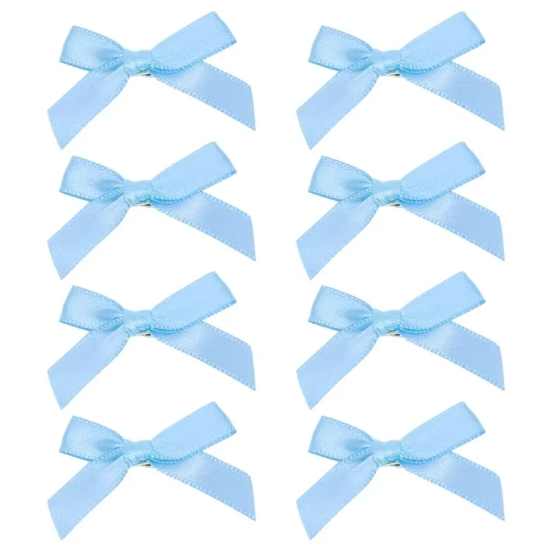 8pcs Ribbon Bow Hair Clip Sweet Bowknot Cute Korean Girls Female Hairpin Fashion Barrettes Lovely Headwear Hair Grip Bobby Pin