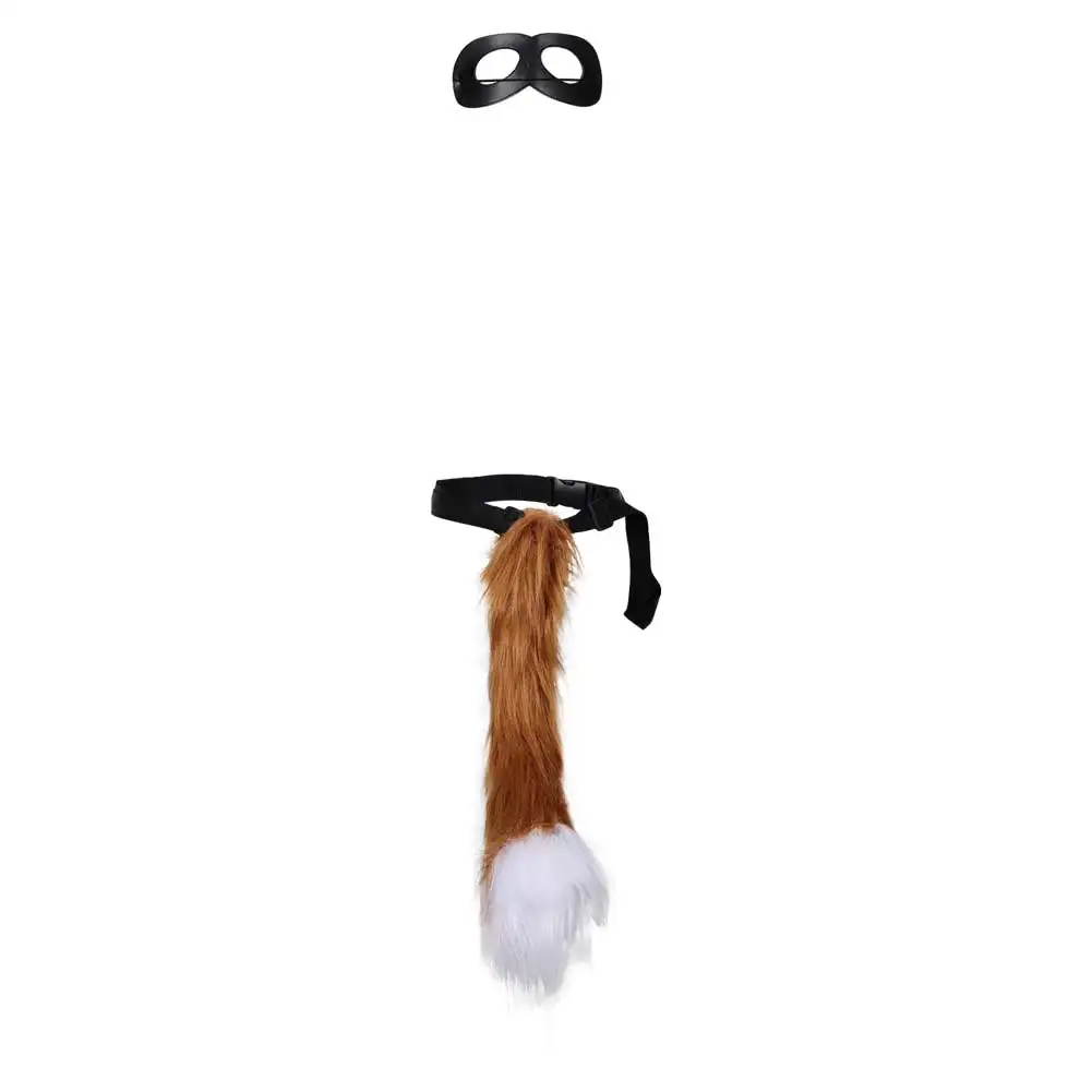 Puss Cos In Boots Cosplay Tail Eyemask Oogmasker Kinderen Jongens Meisjes Set Halloween Carnaval Fantasie Kostuum Accessoires Cadeau