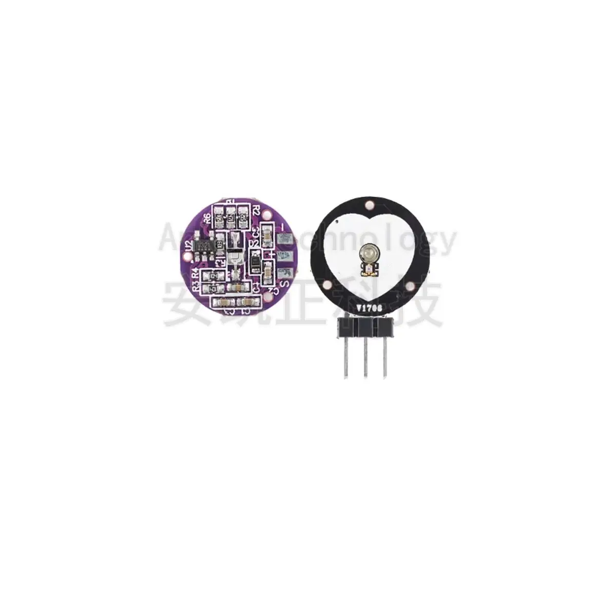Heart rate/heartbeat rate sensor, pulse biological simulation monitoring sensor module pulsesensor