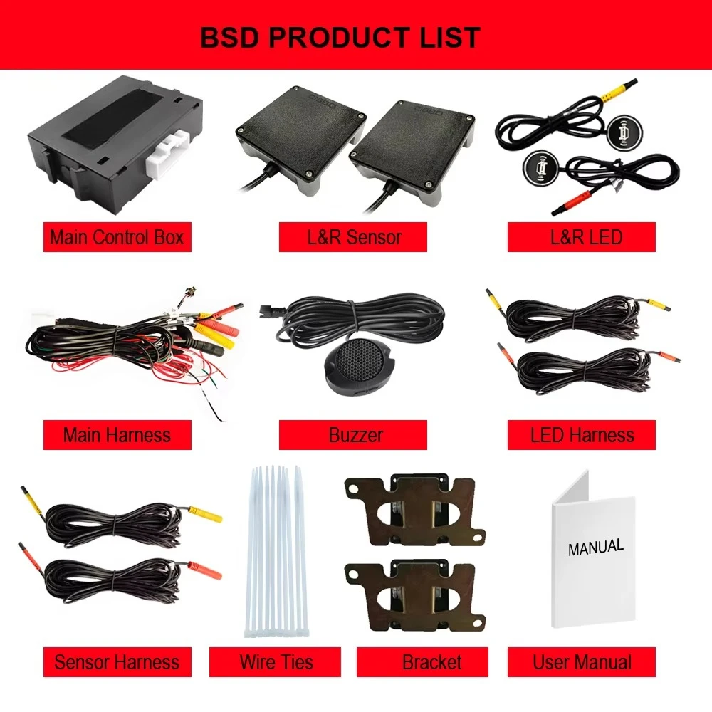 79G Microwave BSD for Vehicle to Protect Your Safety Blind Spot Detection System Parking Sensor