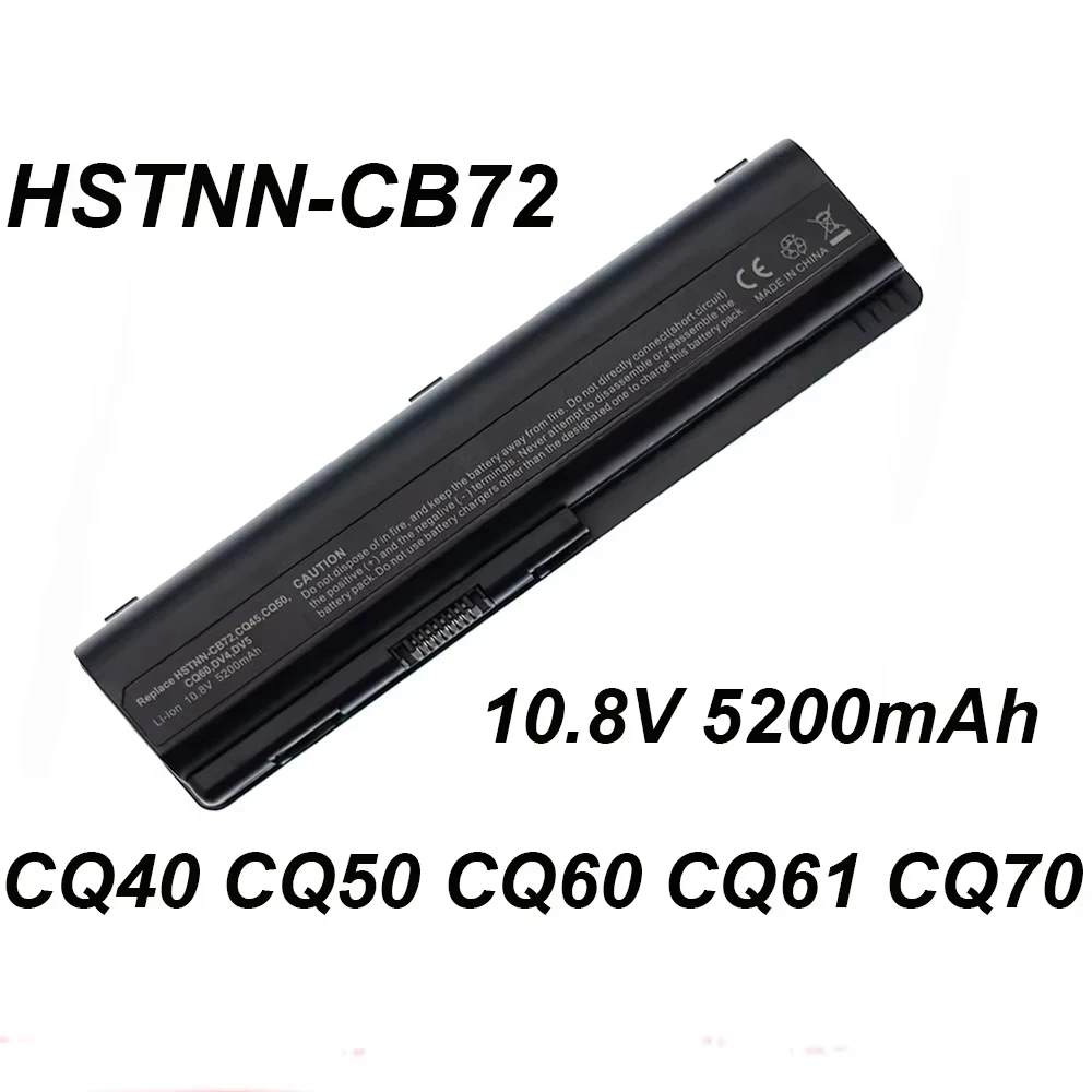 HSTNN-CB72 HSTNN-IB72 5200mAh Laptop Battery For HP Compaq Presario CQ40 CQ45 CQ50 CQ60 CQ61 CQ70 CQ71 DV4 DV5 DV6 Series