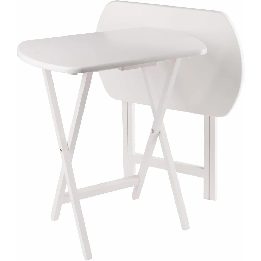 

Corbett 2 Oversized Snack Tables White Finish
