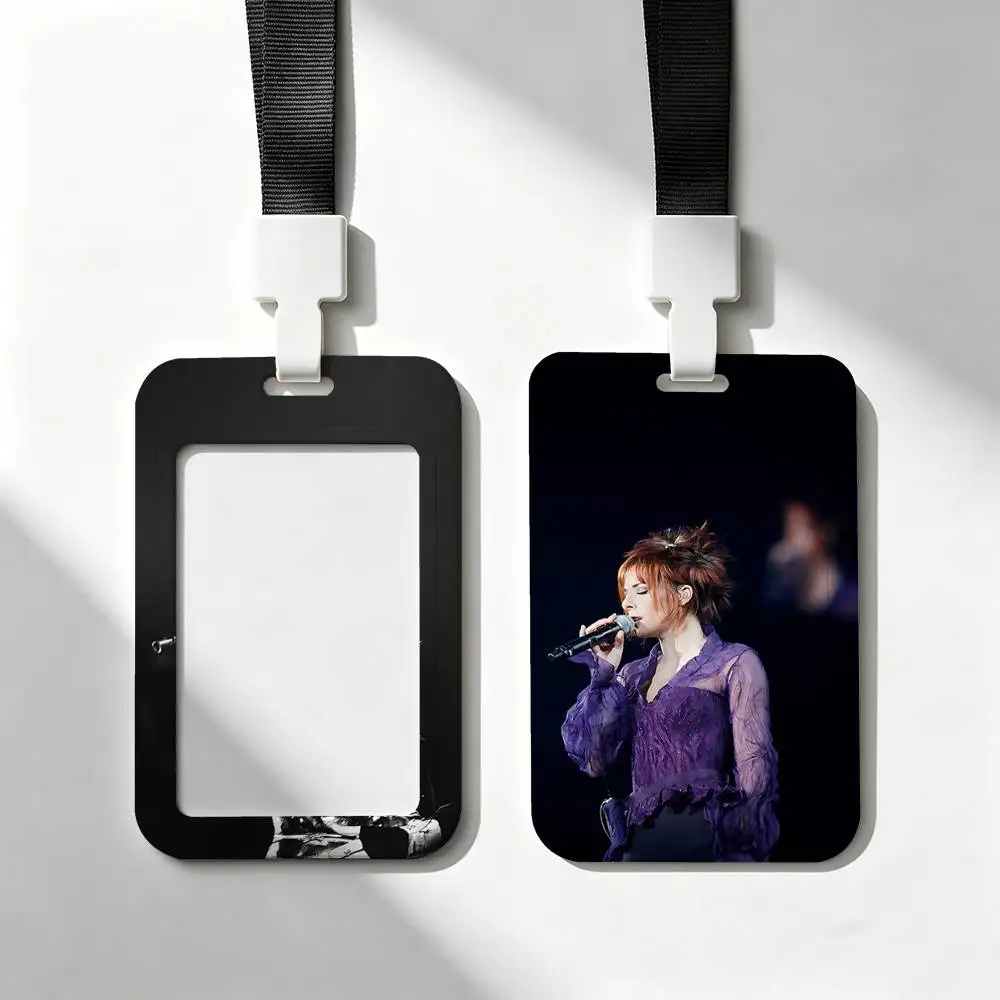Music GIRL Mylene F-Farmer Trendy Luxury ID Card Holder Lanyard Gift Men And Women For Gift Daily Life