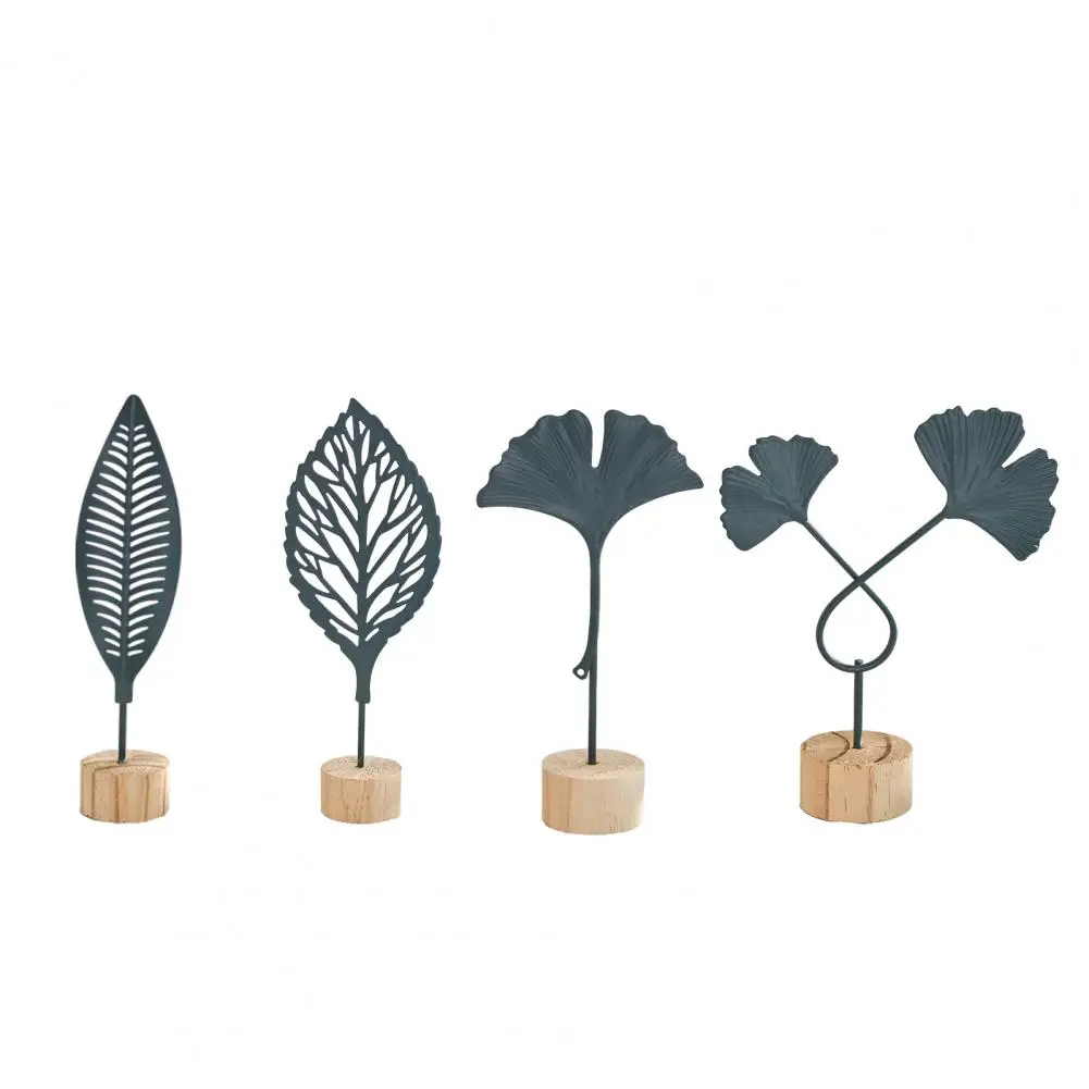 Nordic Light Luxury Decor Golden Ginkgo Leaf Statue Decorative Iron Sculpture Anti-rust Home Decor Accent for Room Wine Cabinet
