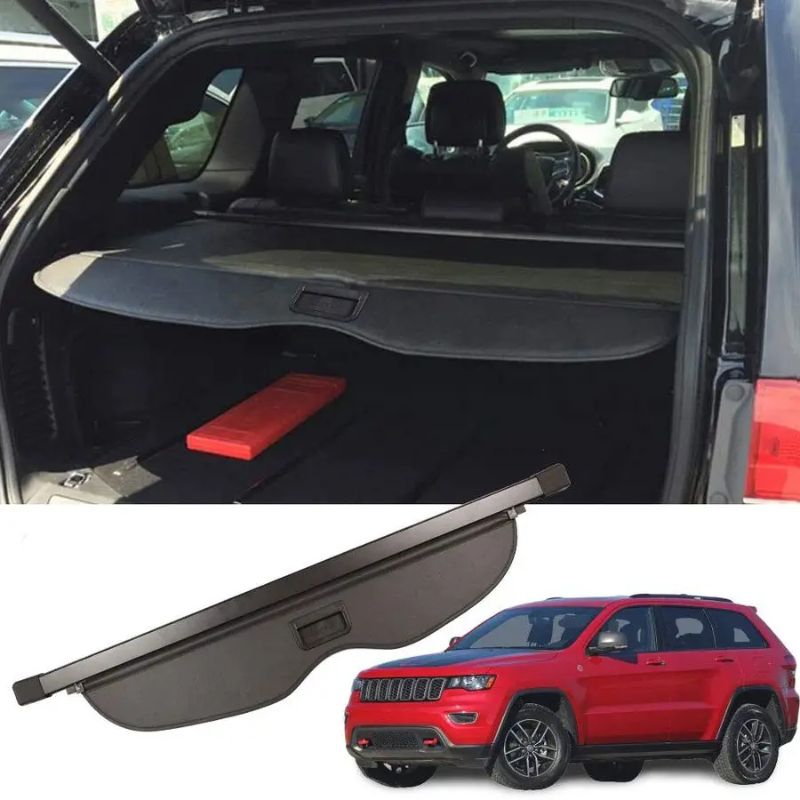 

Cargo Cover Factory Style for Jeep Grand Cherokee Cargo Trunk Cover Accessories 20112020 2021 Black Retractable Trunk Security S