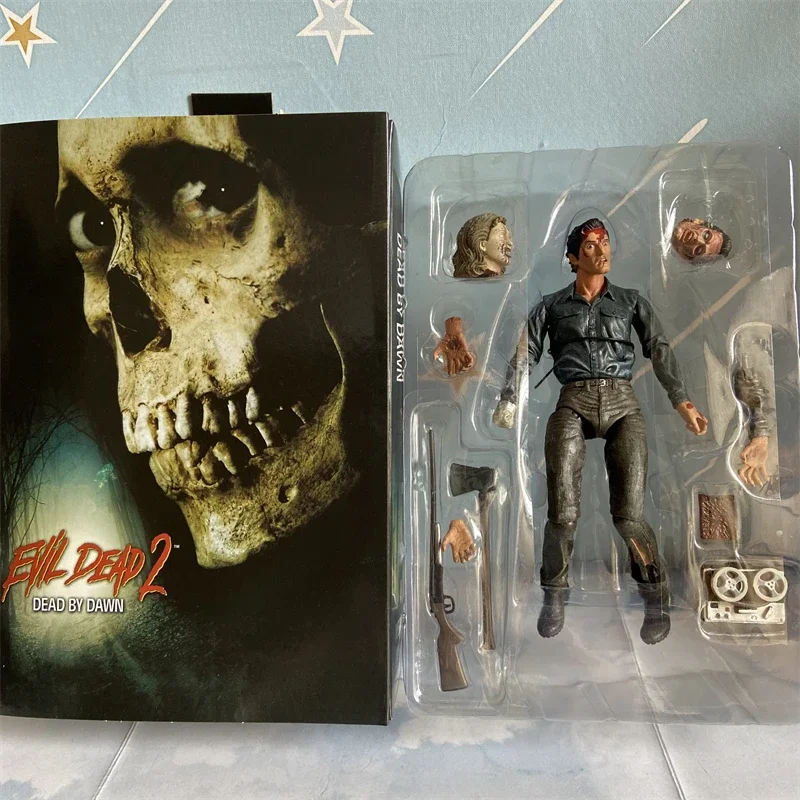 NECA The Evil Dead 2 Dead By Dawn Figure Ash Evil Eligos Classic Terror Action Figures Model Toy Horror Christmas Gift Doll