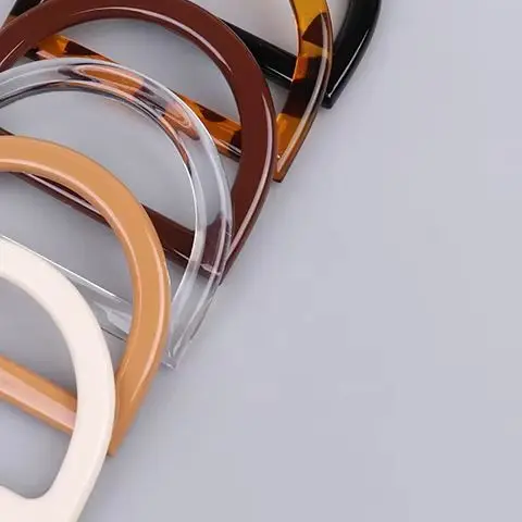 2 個 D シェイプバッグハンドル DIY 交換ハンドバッグトートハンドル装飾バッグハンドル財布かぎ針編みバッグ作成用品