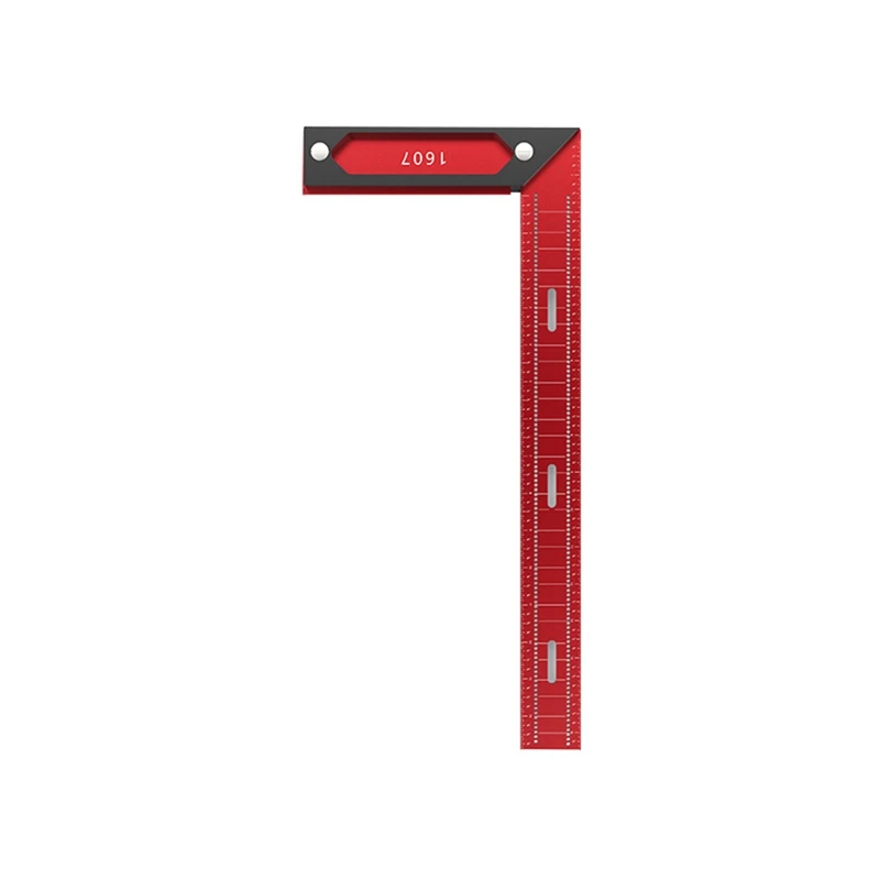 Precision L-Type Aluminium Alloy Square Scribe Marking Line Drawing Ruler Scribing Measuring Gauge Tool-420Mm Reusable Durable