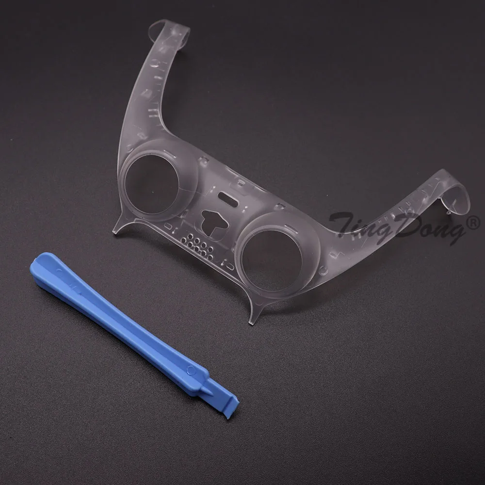 For PS5 Gamepad Handle Shell Cover Camouflage/Clear Matte Controller Joystick Handle Decoration Strip With Pry Bar