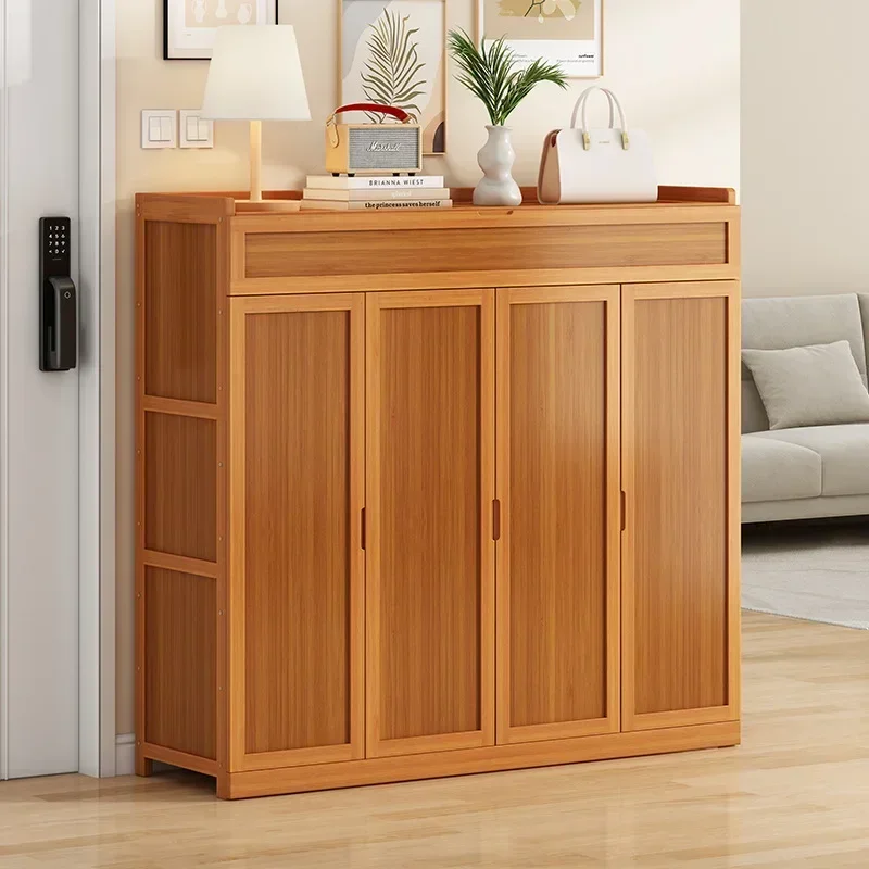 Exquisite Nanzhu Shoe Cabinet, Simple Shoe Rack At The Door Of The Home, Large-capacity Storage Artifact, Multi-layer Dust-proof