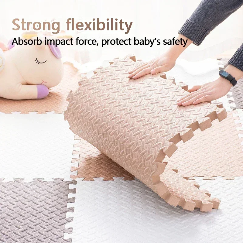 4-16PCS Baby Puzzle Floor Kids Carpet Interlocking Baby Play Mat EVA Foam Baby Blanket Educational Toys Play Mat for Kids 30*1cm