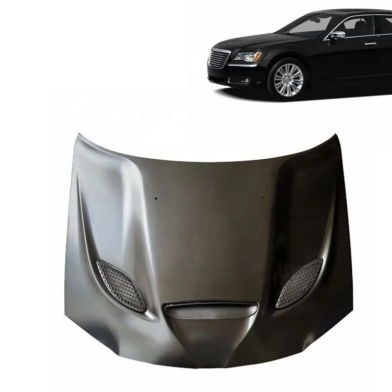 

auto parts modified front body Hellcat style ALUMINUM car hood for 2011-2024 Chrysler 300 C