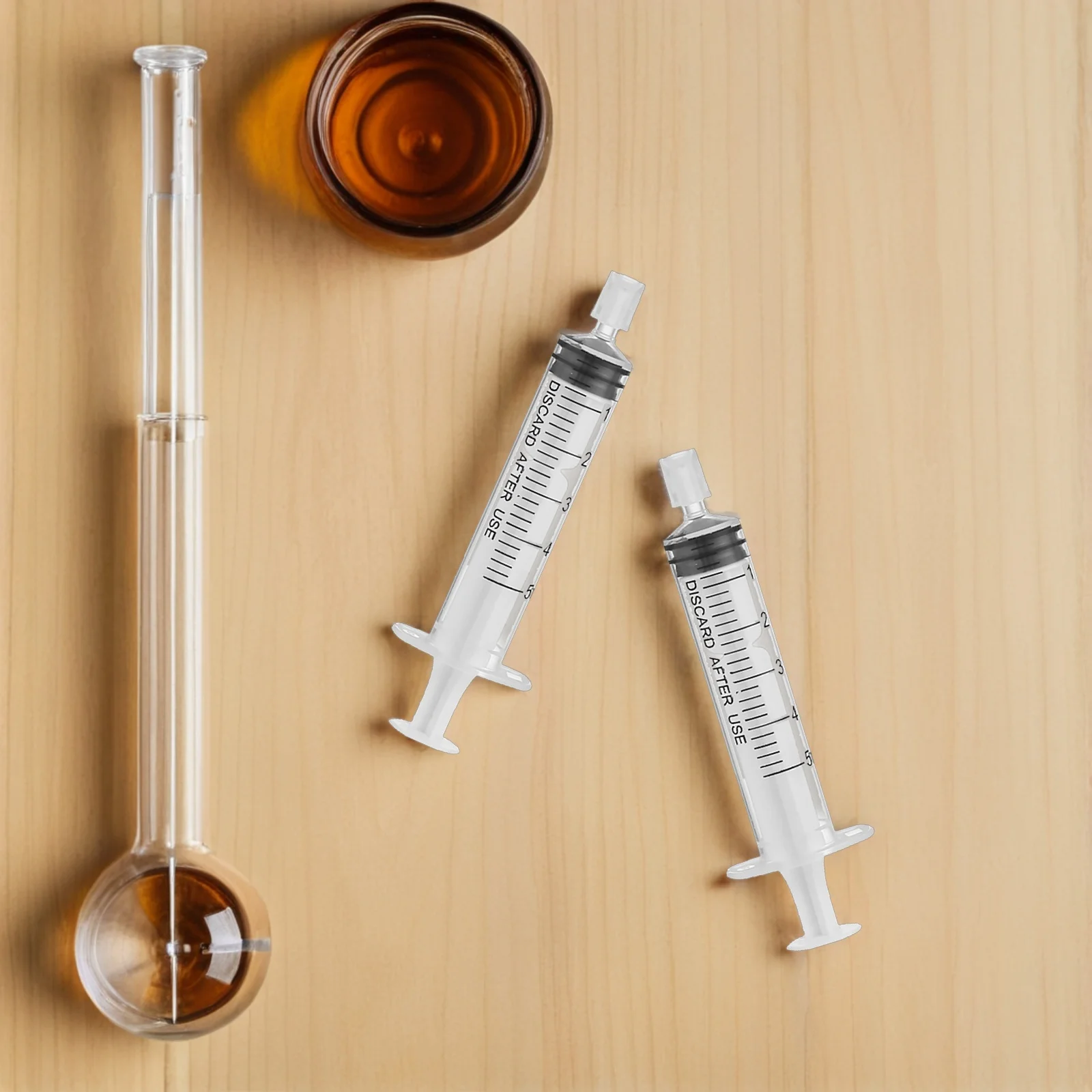 

10 Pcs 5ML Needleless Syringe Perfume Sub Packaging Tool Liquid Transfer Measuring Refillable Plastic Dispensing for Essential