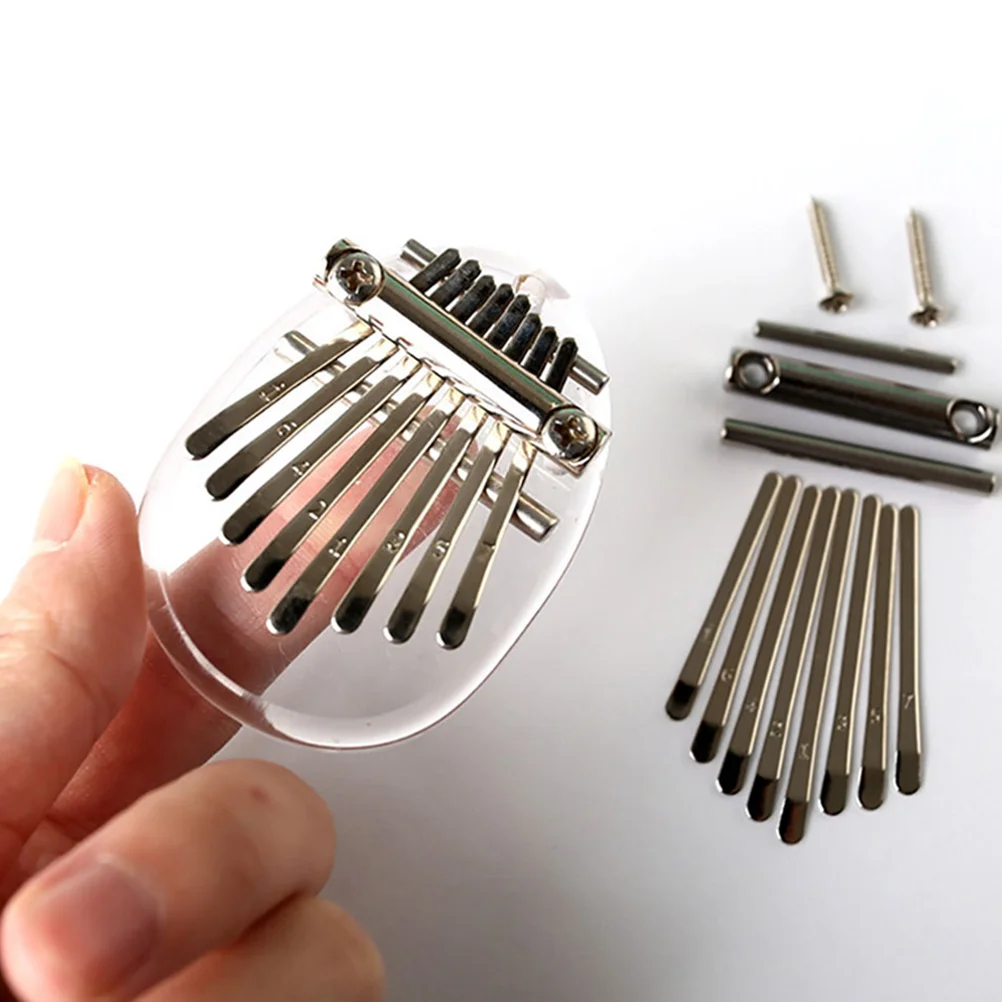 

2 Sets 8 Keys Thumb Piano Kalimba Mini Portable Musical Instrument Crystal Metal Sound Toy for Kids Adults Beginner
