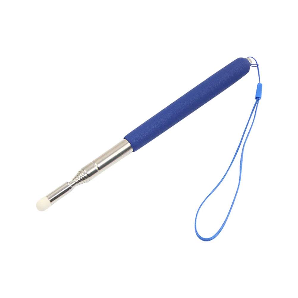

Telescopic Stainless Steel Teacher Blue Extendable Classroom Stylus Multimedia Office Teaching Tool