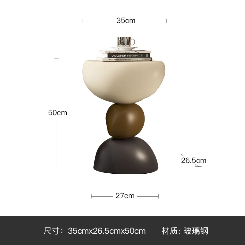 The designer's side is a few creative light luxury high-end cream wind living room, and the corner is changing