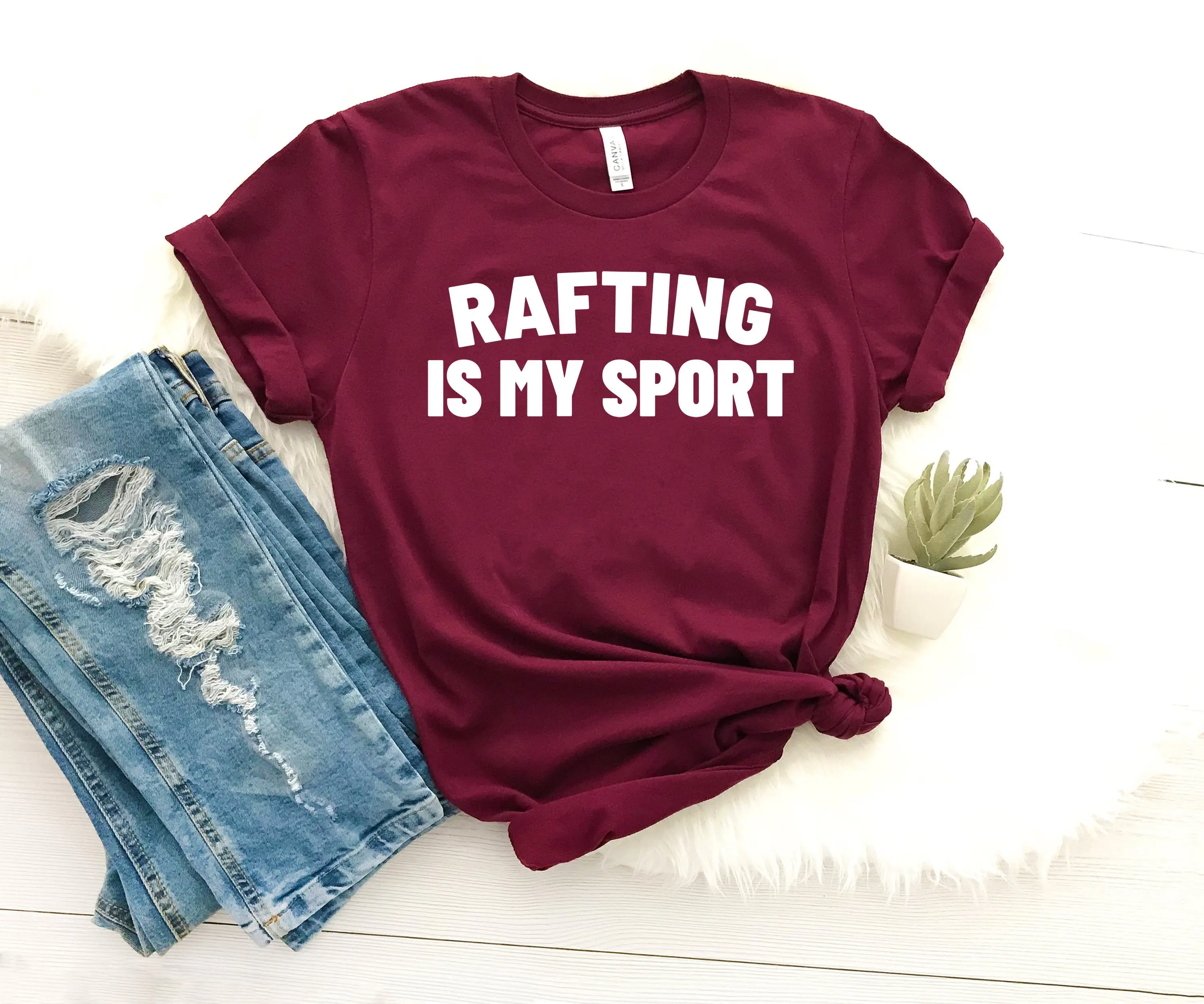 Rafting is my sporT T Shirt funny rafter lover gift for dad tee wanderlust