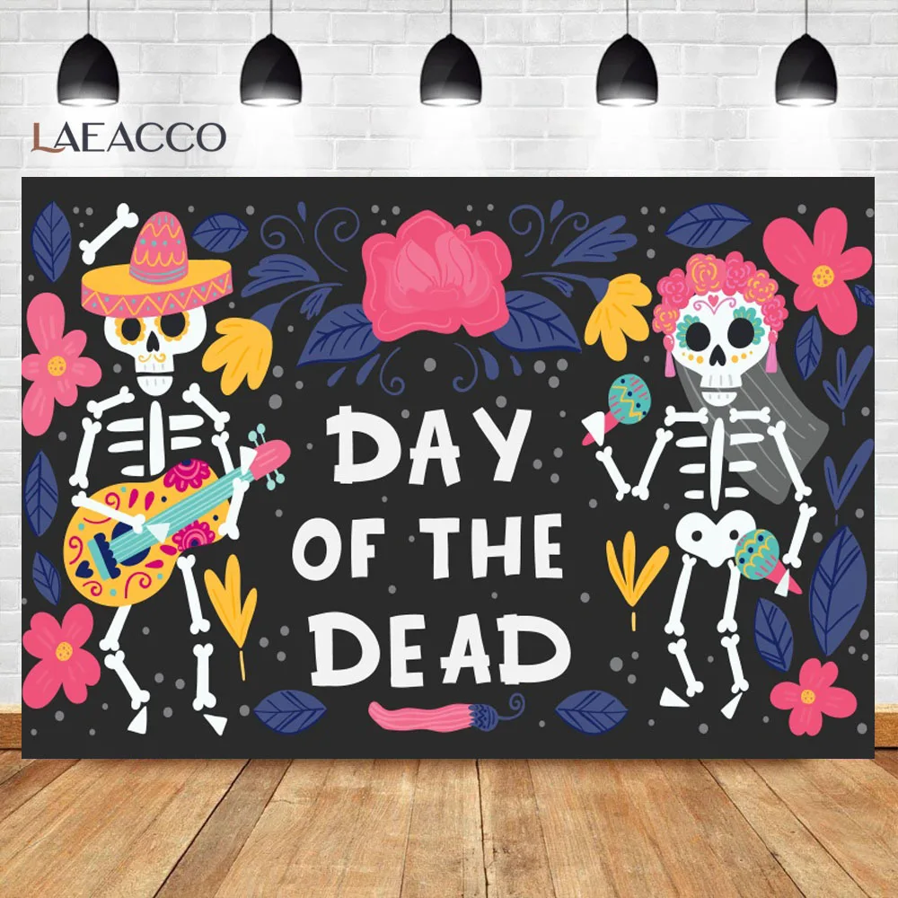 Halloween Day Of The Dead Skull Candle Sacrifice Witchcraft Scene Photography Background Photographic Backdrop For Photo Studio