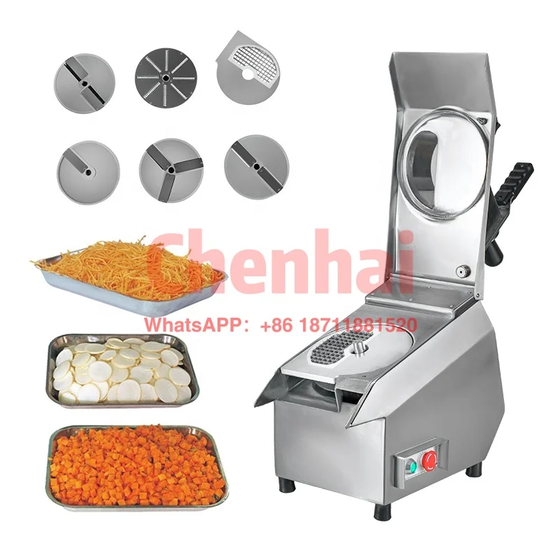 

Vegetable slicer/commercial electric vegetable cutter/food processor Potato Chips Carrot Melon Dicing Cutting Machine