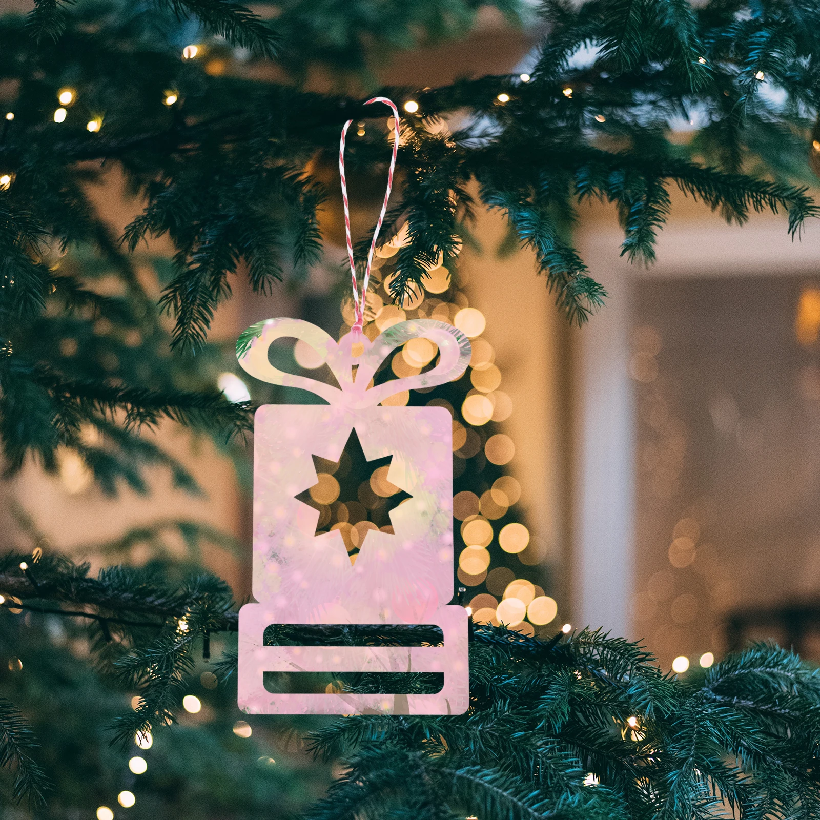 

10Pcs DIY Christmas Tree Ornaments Unfinished Wooden Blank Cutouts for Holiday Party Decorations Crafting Supplies Beige