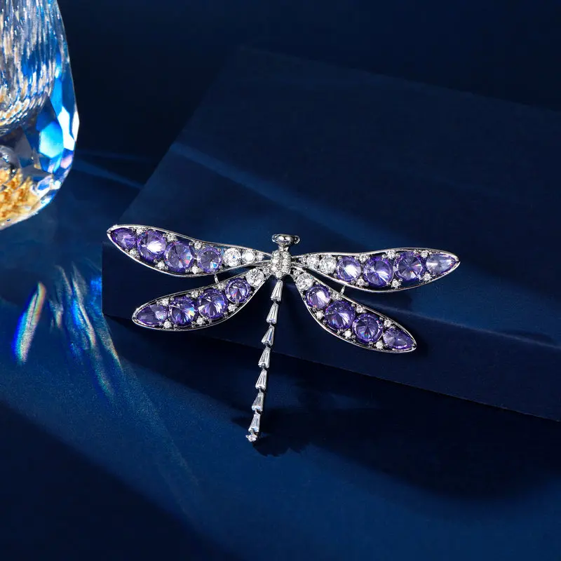 Dragonfly High-End Brooch Design Sense, Suit Jacket Accessories, Niche Multi-Purpose Brooch Design Sense, Dragonfly Brooch