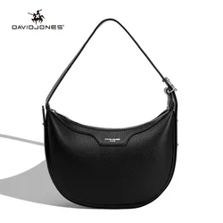 David Jones Fashion Dumpling Bag Large Capacity Designer New Four Seasons Model PU Soft Leather Durable Crossbody Top-Handle Bag