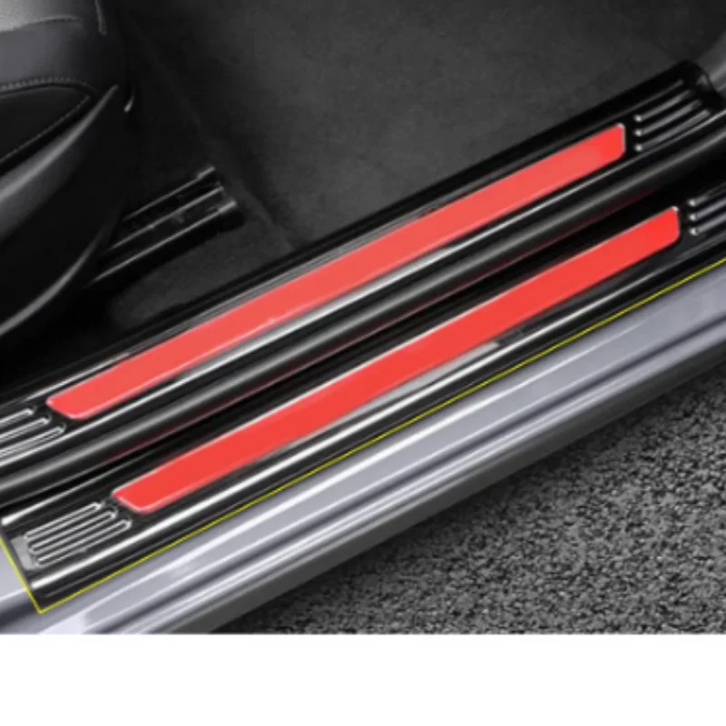 

For Hyundai Elantra Avante 2020 2021 2022 2023 Car Pedal Door Sill Scuff Plate Cover External Threshold Sticker Trim Frame Panel