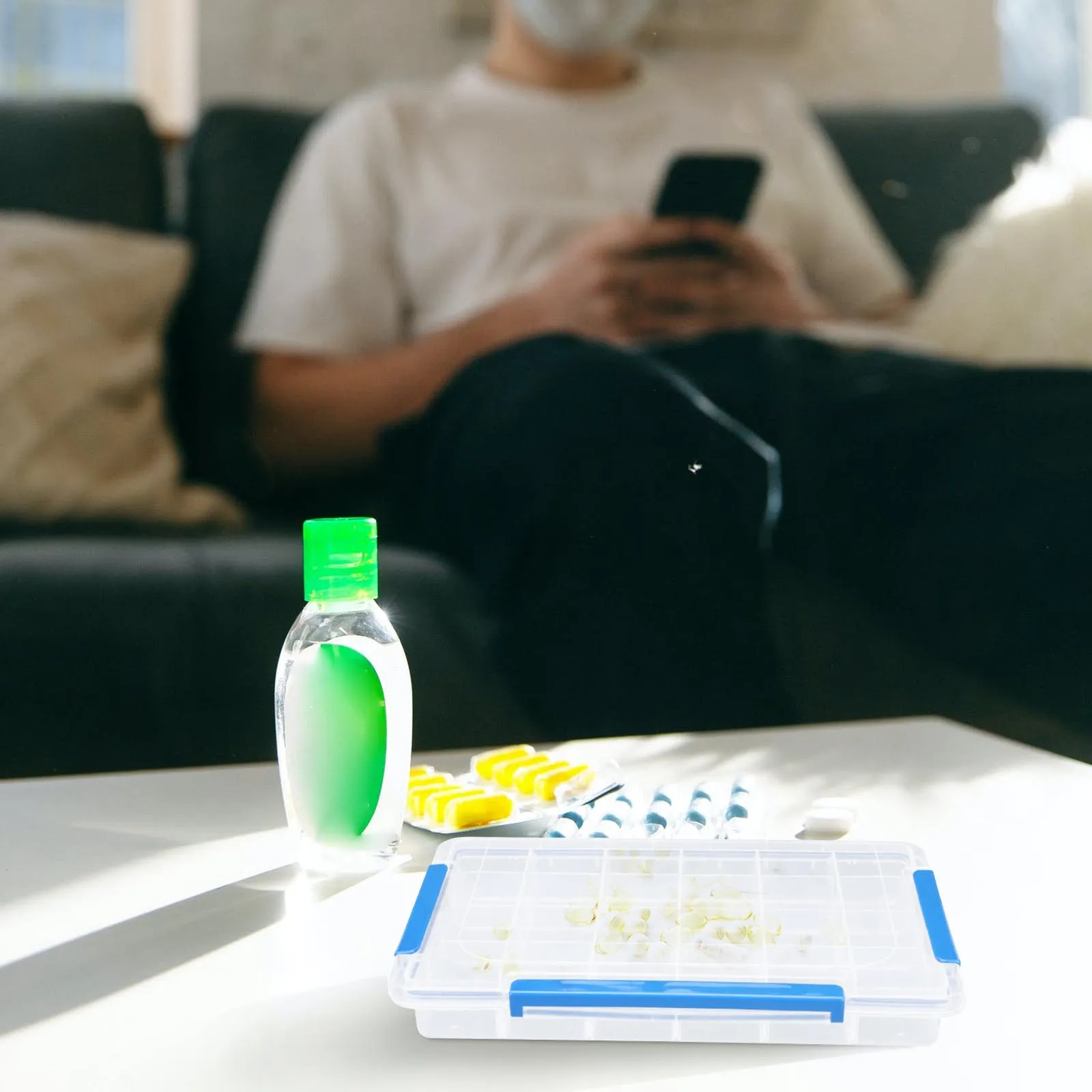 

Аптечка Еженедельный Органайзер для лекарств Ежедневный контейнер для таблеток Ожерелье Материал ПП