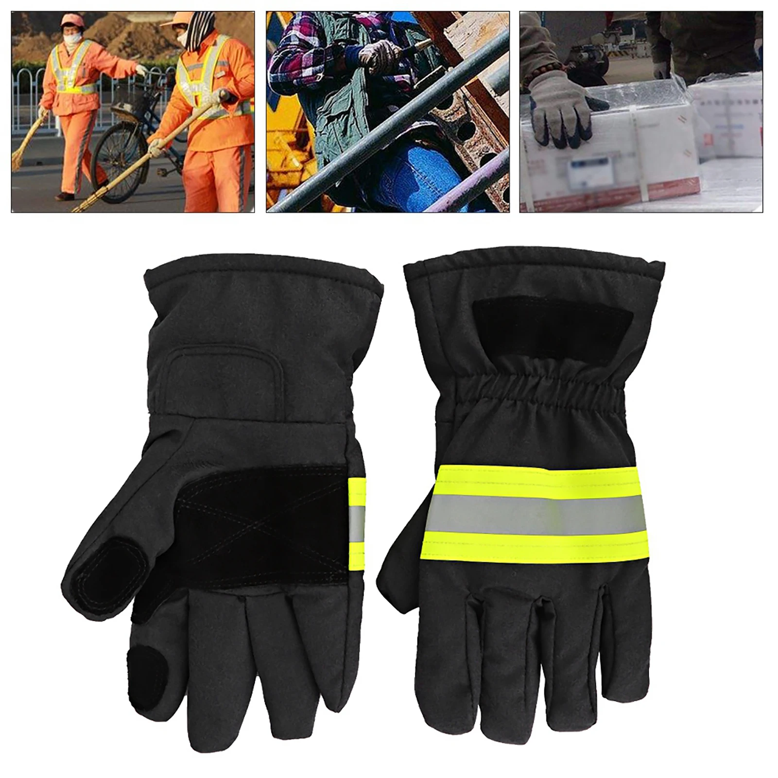 zk30 Fireproof Anti Fire Equipment Heat Resistant Fire Retardant Firefighters Protection Gloves