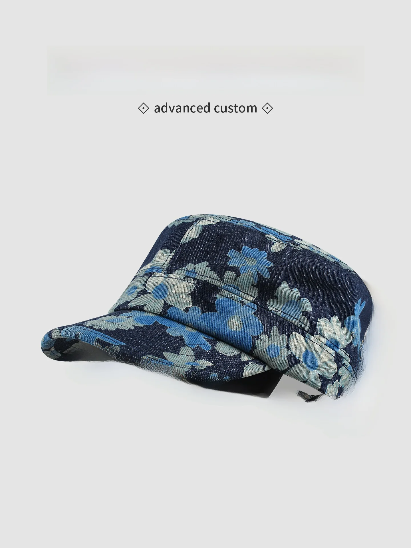 casquette-plate-retro-en-jean-a-motif-floral-pour-femme-style-decontracte-et-polyvalent-effet-amincissant-pour-le-visage-casquette-de-newsboy-respirante-pour-l'exterieur