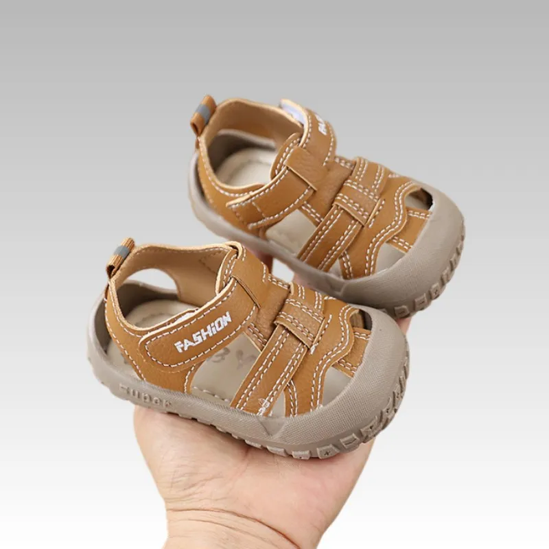 Baby Summer Toe Girls' Retro Sandals New Simple Hollow School Shoes Multi Functional Fashion Children's Beach Sandals 16-26