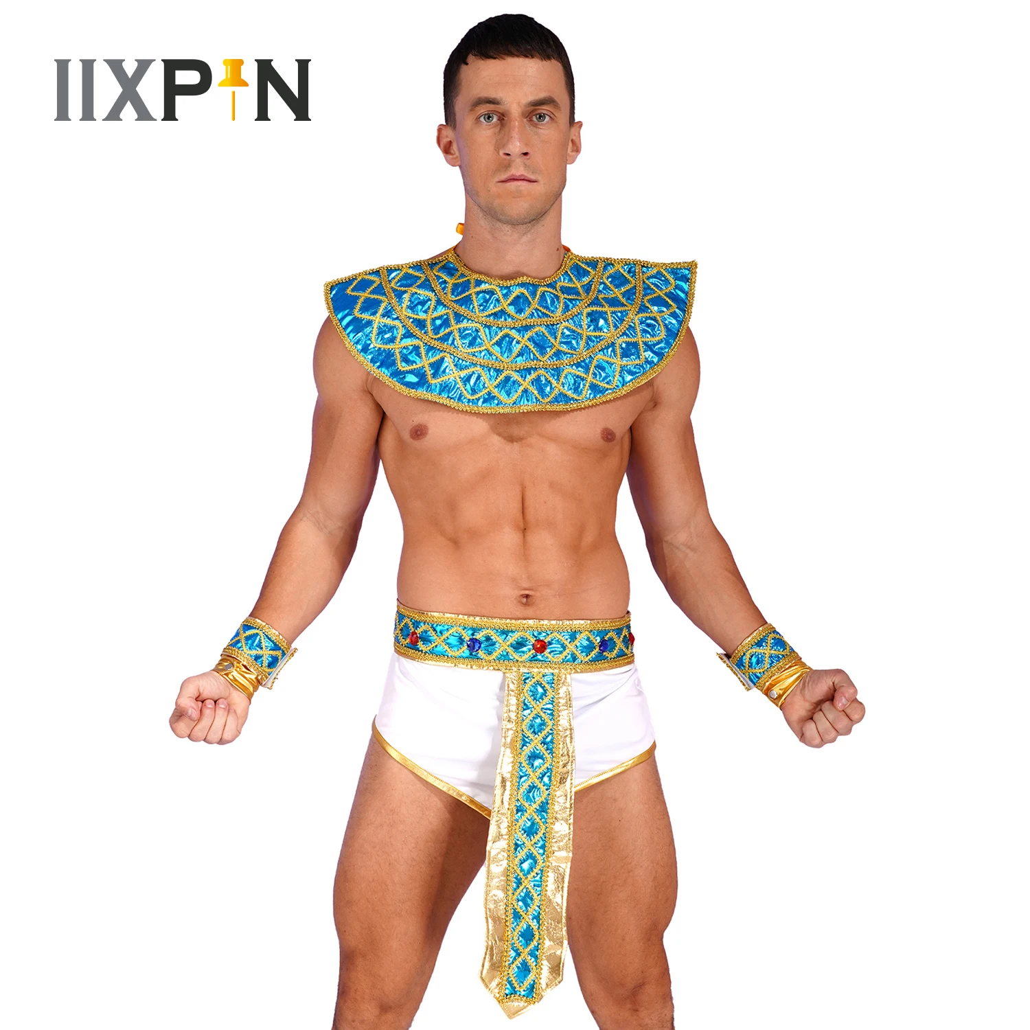 

Mens Ancient Rome Cosplay Costume Ancient Greek God Gladiator Ancient Pharaoh Halloween Theme Party Role Play Outfit