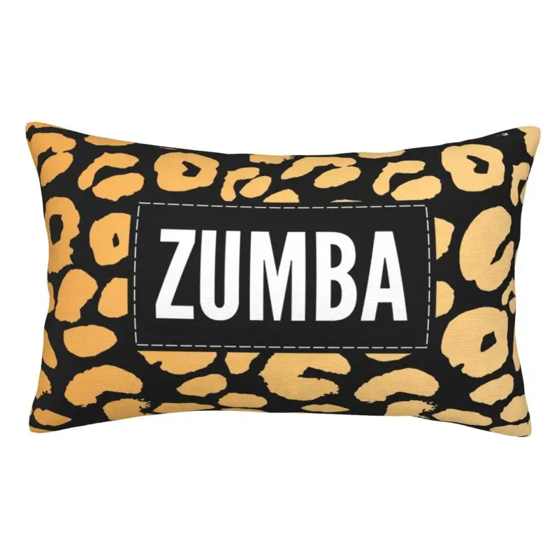 Custom Zumbas Dance Leopard Pattern Soft Cute Throw Pillow Cases Rectangle