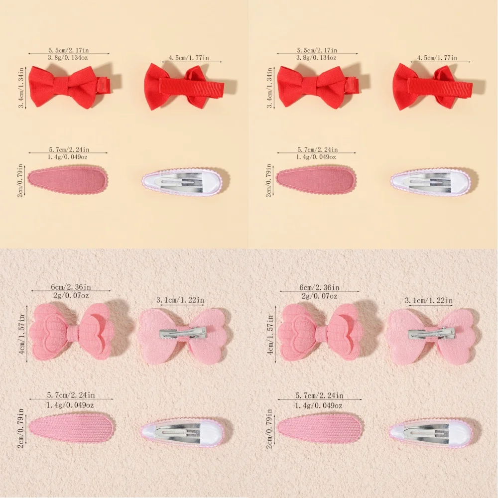 40PCS/Set Cute Fabric Bow BB Clip Children's Party Outfit Fashionable Princess Girl Hair Clip Teenage Kids Hair Accessory Gift