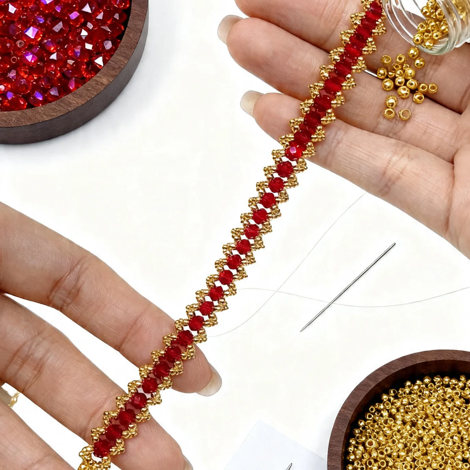 DIY Jewelry Kit for Bracelets - All-in-One Complete Set with Tutorial to Create Beautiful Accessory Pieces