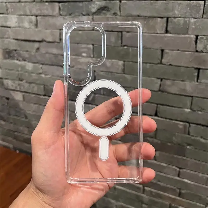 Magsafe حافظة شحن مغناطيسية لهاتف سامسونج جالاكسي A05 S A06 A14 A15 A16 A25 A26 A36 A54 A55 A56 F14 F15 F35 نوت 10 20 Plus Ultra