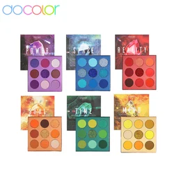 Paleta de sombras Docolor GEMSTONE, paleta de sombras de olhos de 54 cores, foscos altamente pigmentados, brilho brilhante, creme esfumaçado nu em pó misturável, de longa duração, à prova d'água, colorido