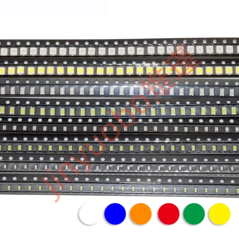 Surface-mounted LED 0603, 0805, 1206 red, yellow, blue, green, white, orange lights, high-brightness light-emitting diode chips