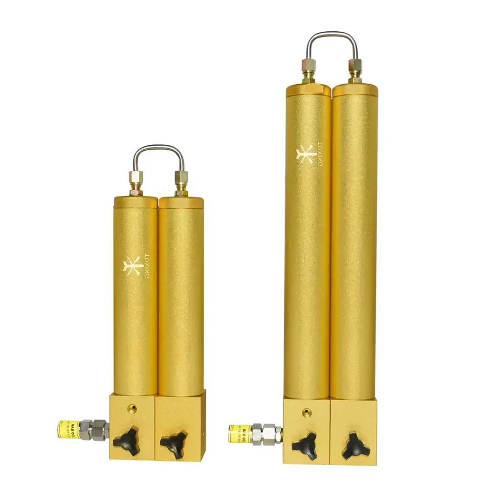 TUXING 4500Psi Air Compressor Filter Oil-water Filter Separator Double Filter with Safety Valves Activated Carbon Hybrid Filter