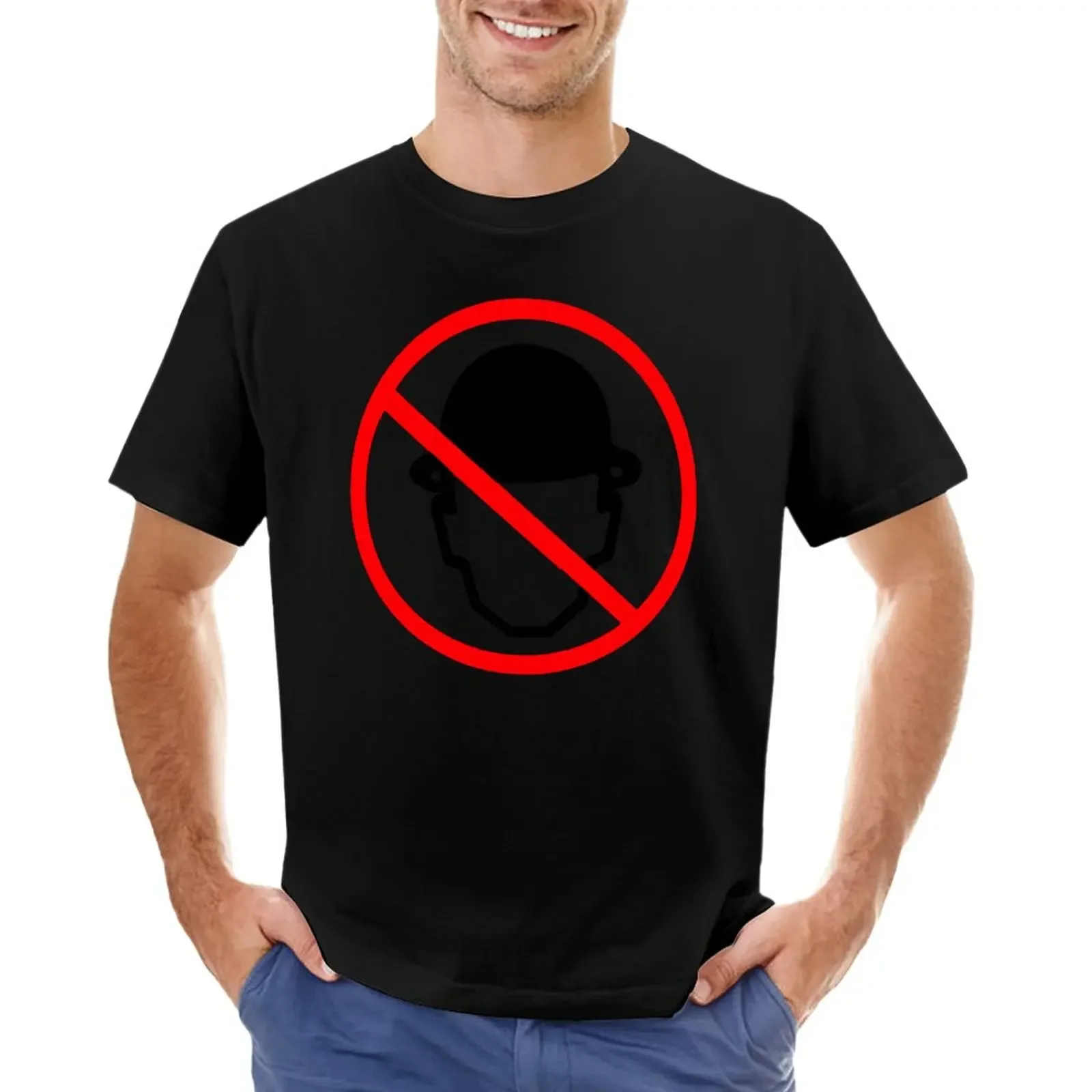 

Men Without Hats Logo Print T-Shirt shirts graphic tees plus size tops plain black t shirts men