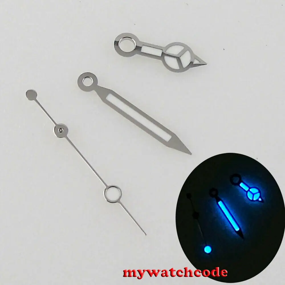 W zakresie dobrostanu ze srebrnymi krawędziami biały zegarek ręce pasują do NH35 NH36 7s26 7s36 7s25 4r15 ruch