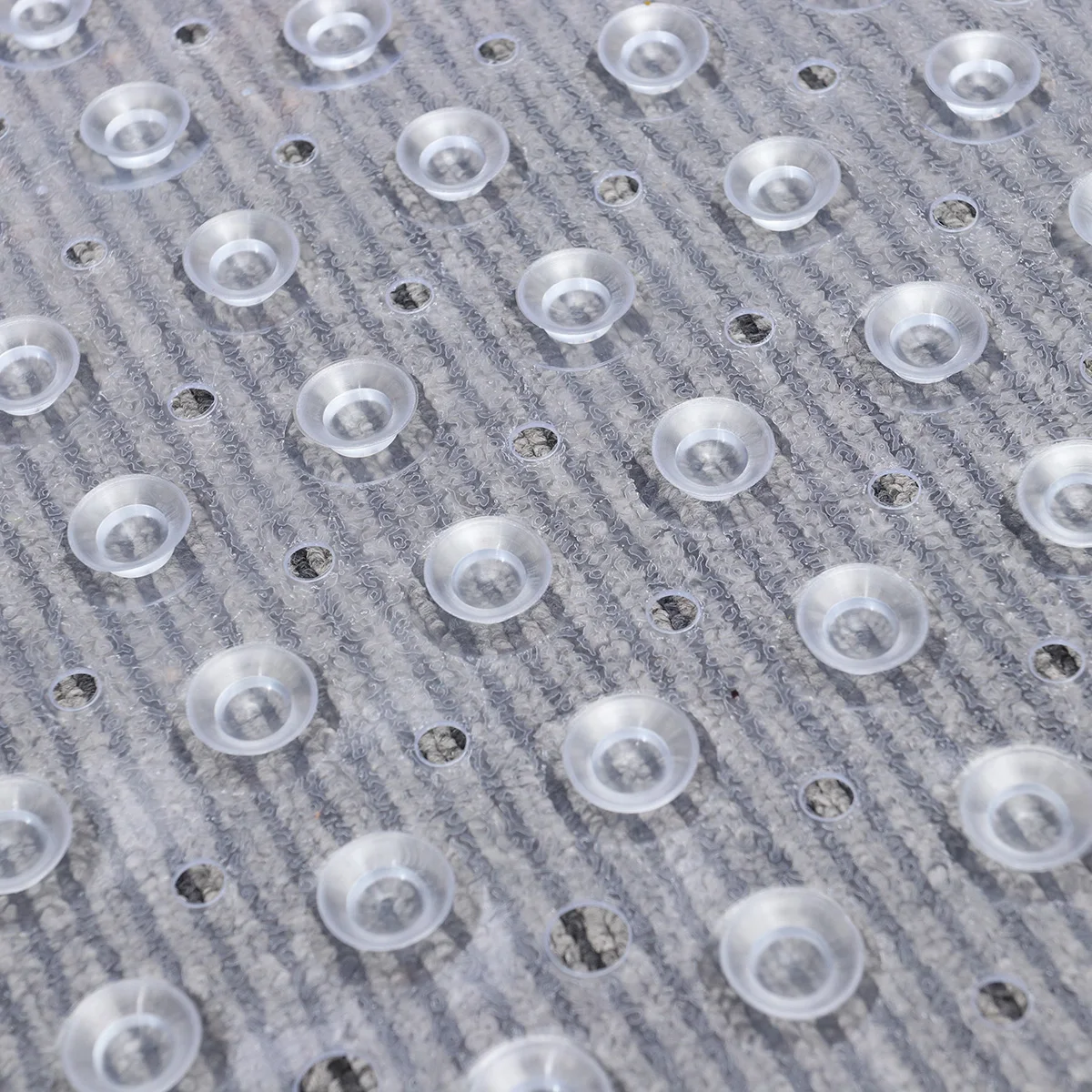 

Bath Non- Mat Clear Square Pvc Anti- Mildew Resistant Cup Safety Mat for Tub Shower Bathroom Floor