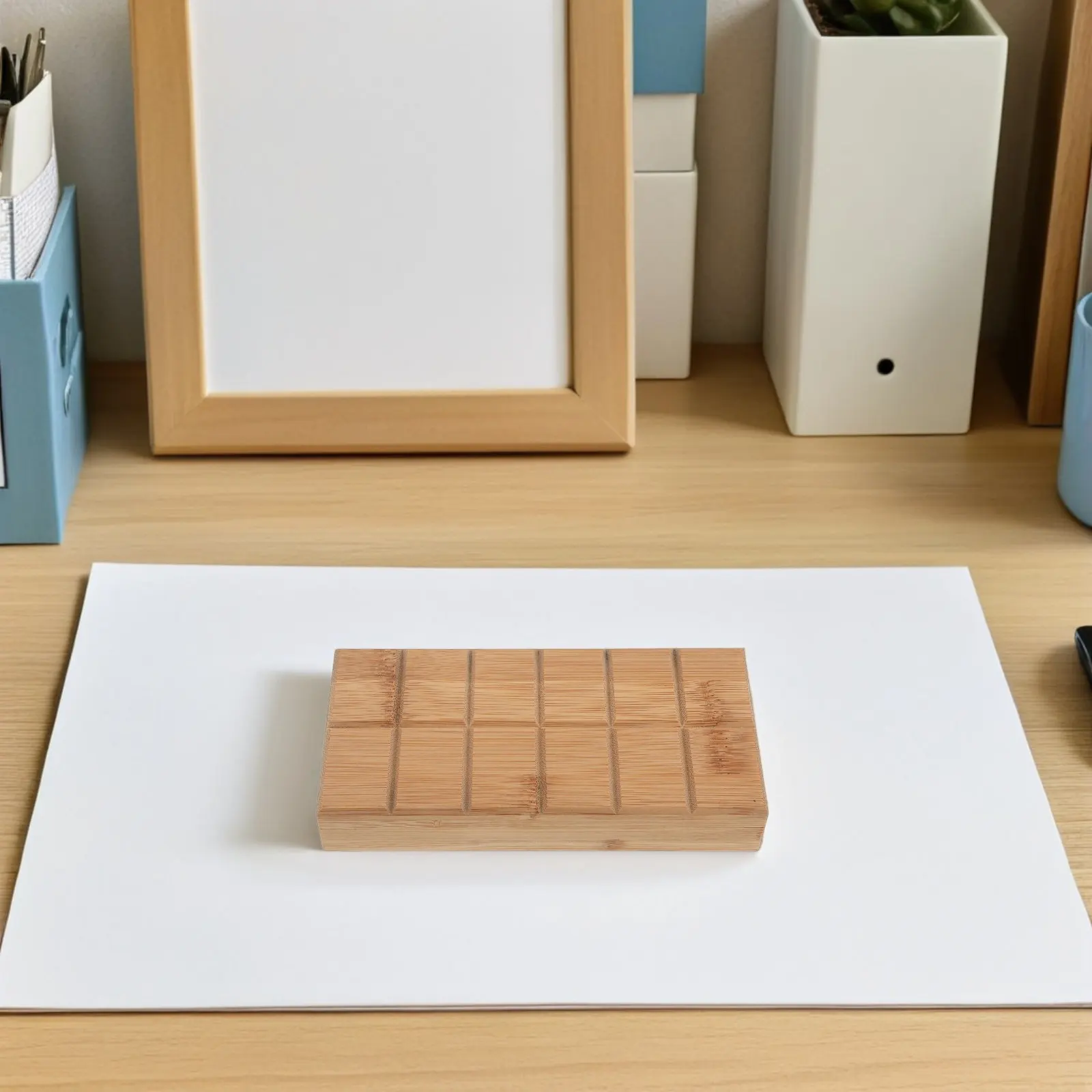 Wooden Watercolor Palette Box 24 Grids 2Ml Paint Mixing Tray Portable Travel Watercolor Paint Storage Case Artist Organizer