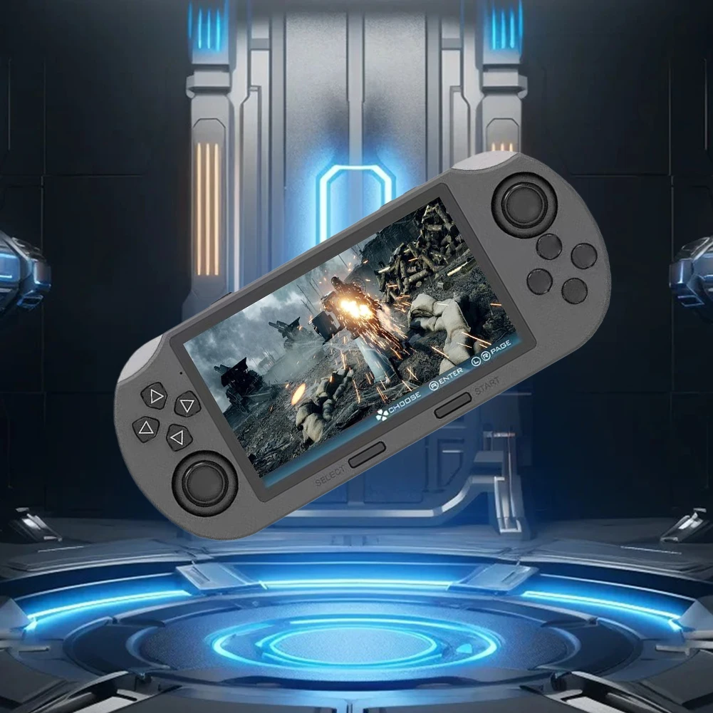 وحدة تحكم ألعاب فيديو محمولة بشاشة 45 بوصة عالية الدقة IPS تدعم 30000 ألعاب كلاسيكية محاكي متعدد المنصات قابل لإعادة الشحن لأي شخص