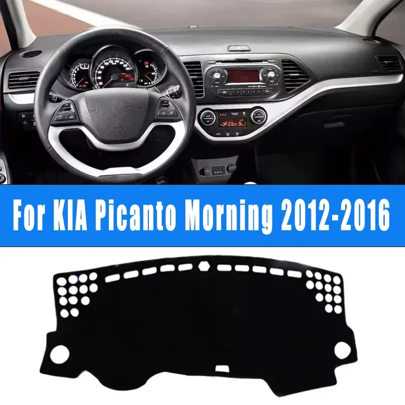 

Car Dashboard Mat Dash Cover Center Console Pad Custom Nonslip Cape Sunshade Accessories For KIA Picanto Morning 2012-2016 2013