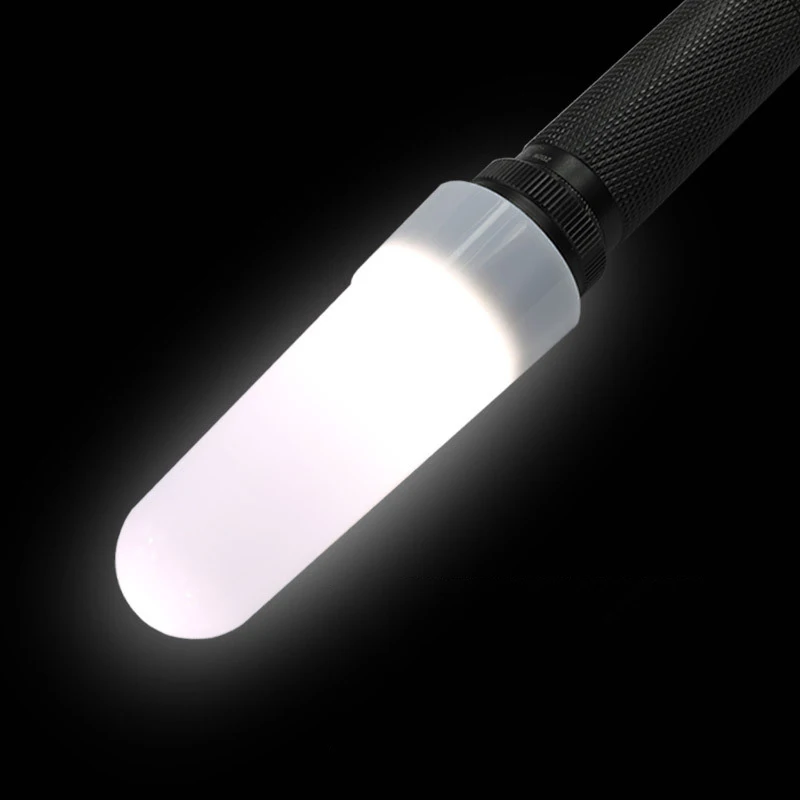 Capuchon de diffuseur de lumière LED en plastique, couvercle d'objectif de lampe de poche, pointe de diffuseur pour lampe de poche, blanc et rouge, DF34, DF23, DF15