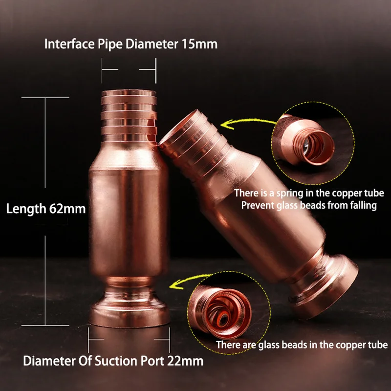 Red Copper Siphon Refueling Gas Siphon Pump Gasoline Fuel Water Shaker Siphon Safety Self Priming Hose Flexible Siphon Connector